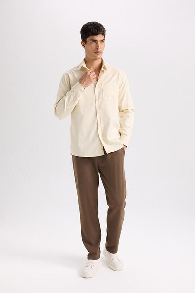 DeFacto Picior drept - Pantaloni de sport cu șireturi, cu buzunar - D9701ax24au