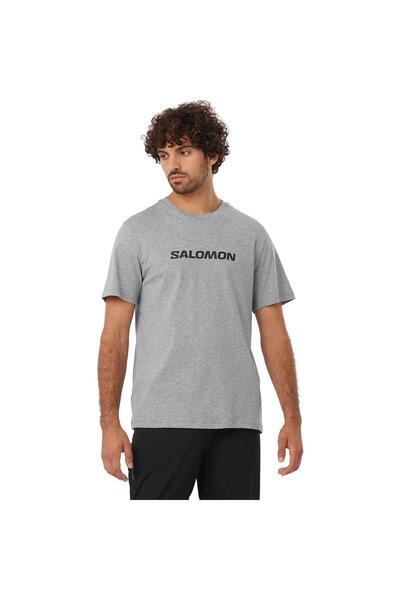 Salomon Ανδρικό μπλουζάκι LC2245 Sal Logo Perf SS Μπλουζάκι ΓΚΡΙ