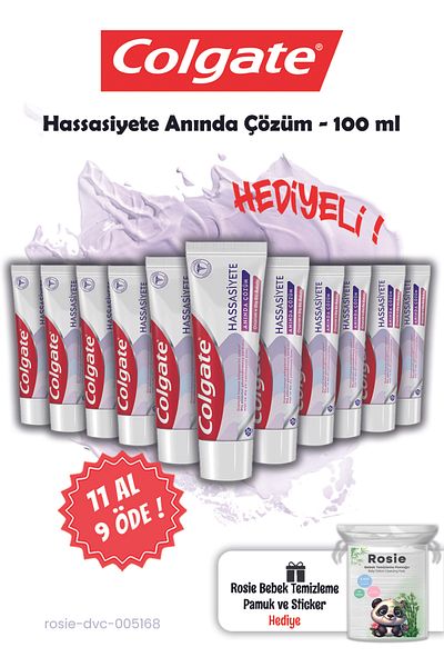 Colgate 100 ml Buy 11 Pay 9 Sensitivity Instant Solution and Rosie Gift
