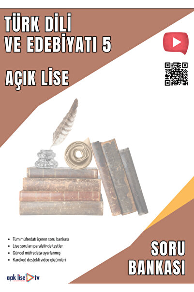 Açık Lise TV Açık Lise Türk Dili Ve Edebiyatı 5 - Soru Bankası - Güncel Müfredat