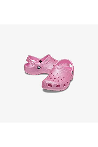 Crocs Classic Glitter Clog Bebek Pembe Terlik