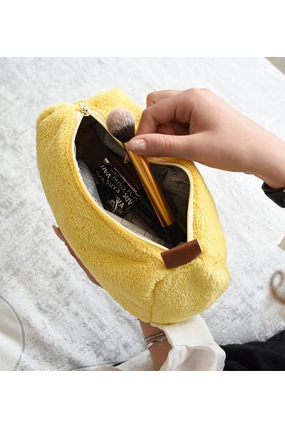 Özgüner Oyuncak Pabtex Large Plush Makeup Bag - Carry All Your Cosmetic Products