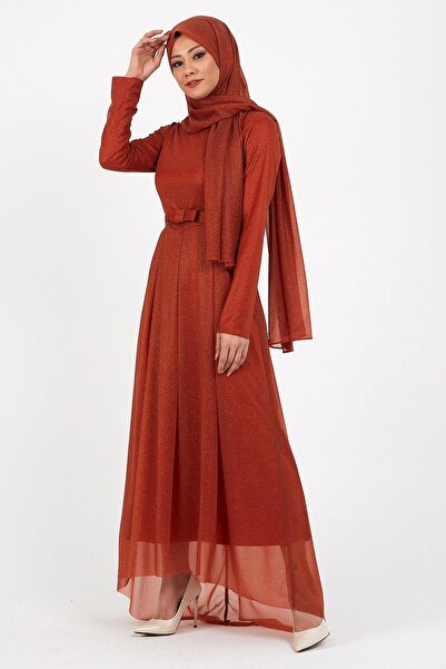 Modamihram Csillogó rakott estélyi ruha csempe 12240