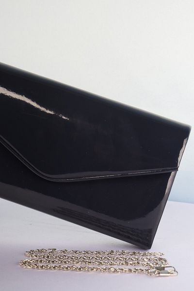 weem bag Geantă de damă Venezia plic cu nervuri din piele lacuită Weembag