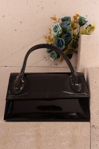 weem bag إليسارا EB0163 |   حقيبة محفظة كبيرة بمقبض واحد من الجلد اللامع