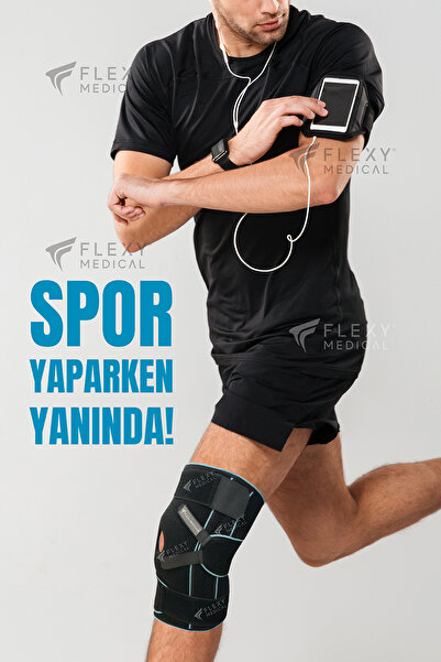 Flexy Medical Diz Için Silikon Patella Ligament Destekli Ayarlanabilir Dizlik, Menisküs Yırtığı, Eklem