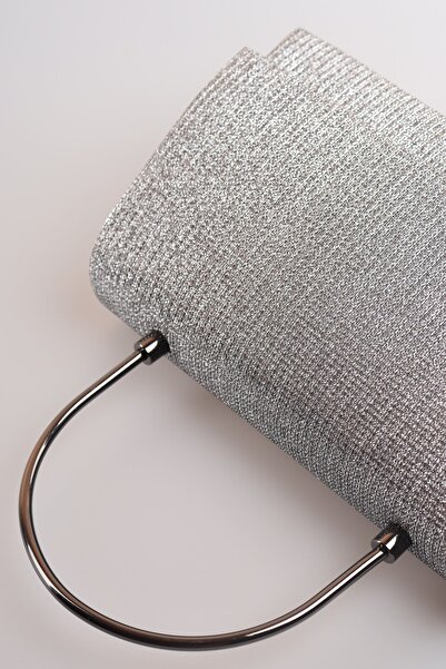 weem bag Elysara EB0500 | GEANTĂ DE SEARĂ CU MÂNERA METALĂ STRIPED ÇUPRA