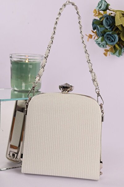 weem bag Elysara EB0151 | PRUGASTA CUPRA ELEGANTNA PLETENA TORBA SA RUČKOM