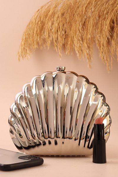 weem bag Elysara EB0801 | OYSTER Chic Metal İSTİRİDYE Geantă de seară
