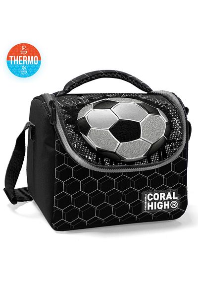 Coral High Football Patterned Kids Thermo Lunchbox - 11886