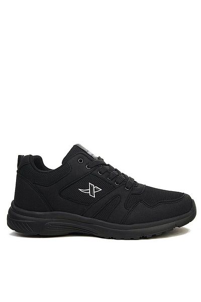 Giyyin Pantofi sport casual Floc negru pentru bărbați și femei