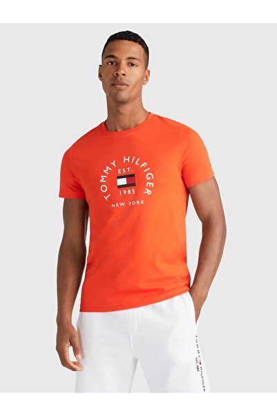 Tommy Hilfiger Logolu Erkek Tişörtü