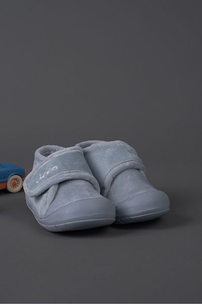 Vicco Comfortable Gray Slippers for Unisex Children and Baby - Color Basic Model