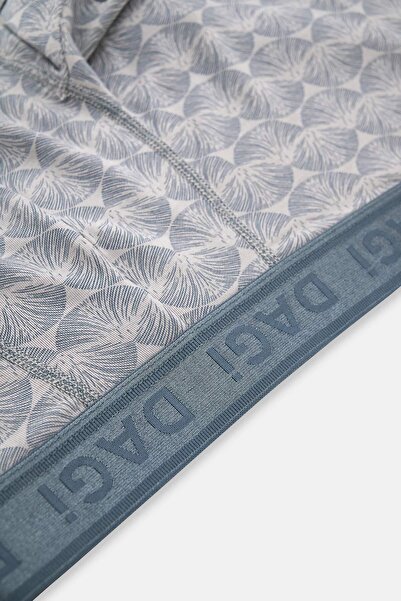 Dagi Gri Micro Modal Desenli Boxer