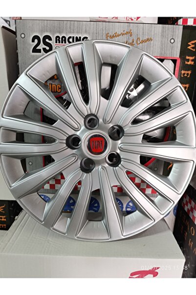 Fiat 15 "Fiat Egea Orginal Jant Kapağı Takımı 4 lü Set (Logo Hediyeli)