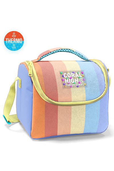 Coral High 22780 ДЕТСКА ТЕРМО ЧАНТА ЗА ОБЯД С МНОГОЦВЕТНИ РАИРАНИ МОРЕТА