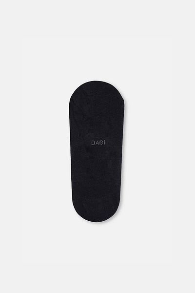Dagi Șosete negre pentru bărbați din bumbac scurte invizibile, pachet de 3