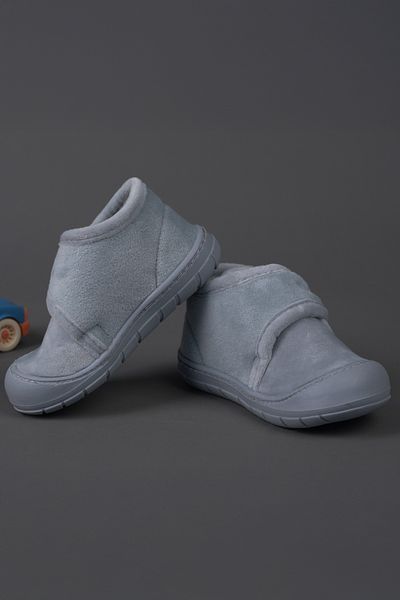 Vicco Comfortable Gray Slippers for Unisex Children and Baby - Color Basic Model