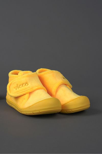 Vicco Comfortable Yellow Slippers for Unisex Children and Baby - Color Basic Model
