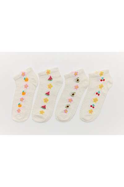 ragi store 4-Piece Embossed Patterned Women's Booties