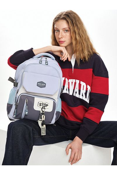 Pierre Cardin Unisex Children's Multi-Eye Backpack School Bag 07Pc1916