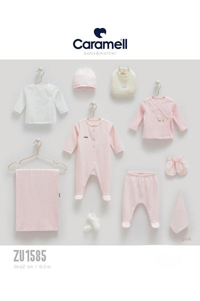 Caramell Barbosa 100% Cotton Filli 10-Piece Baby Hospital Release Set (56-62 cm) New Season