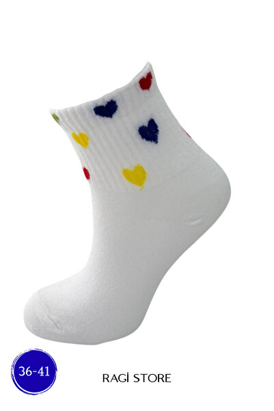 ragistore Γυναικεία μποτάκια με σχέδιο καρδιάς 4 τεμαχίων