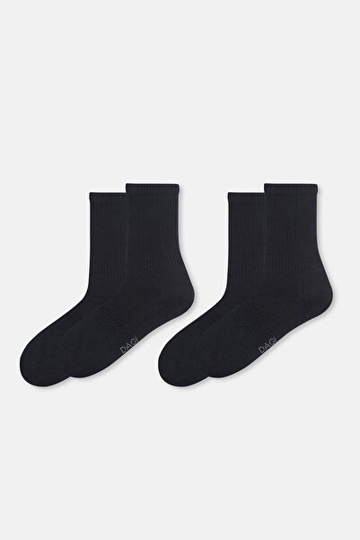 Dagi Siyah Erkek 2'Li Basic Spor Çorap