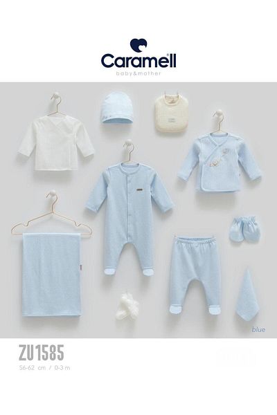 Caramell Barbosa 100% Cotton Filli 10-Piece Baby Hospital Release Set (56-62 cm) New Season