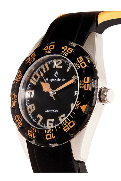 Philippe Moraly Water Resistant Rubber Analog Wrist Watch RK1111WBA