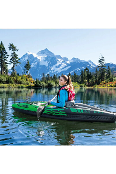 Intex Challenger K1 Tek Kişilik Şişme Kayak – Tek Kişilik | Dayanıklı PVC | Hafif & Taşınabilir