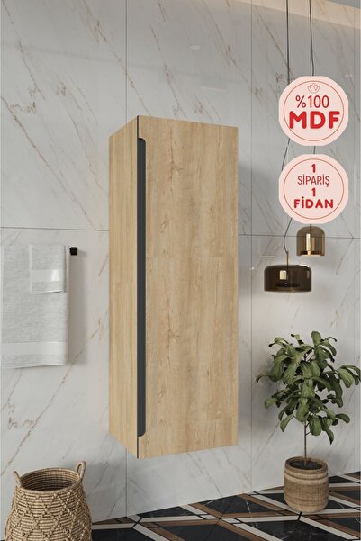 BALNEOM Zakkum 120 Cm %100 Mdf Banyo Boy Dolabı