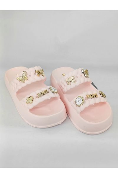 Ayakkabı Durağı Knitted Pattern Soft Sole Stone Slippers
