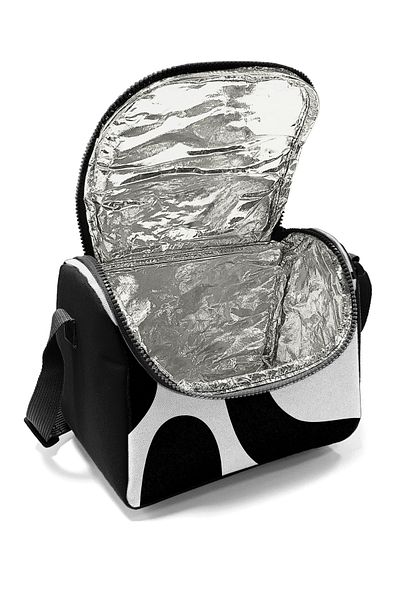 Coral High 22787 Kids Black and White Patterned Thermo Lunch Bag