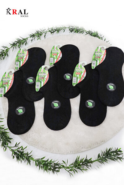 KRAL SOCKS Men's Snikers (6 Pairs) Bamboo Seamless Sensitive Woven Anti-Sweat Bamboo Socks