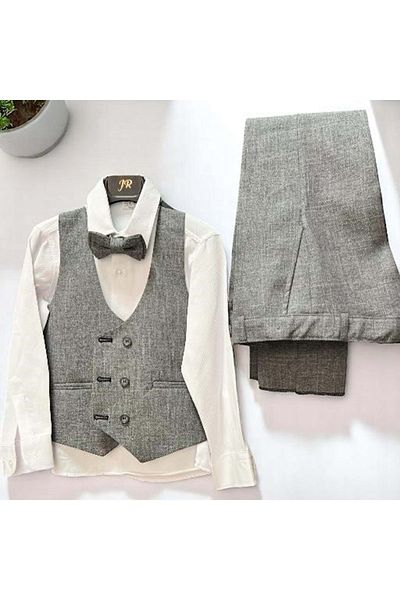 RİNDO KİDS Classic Suit Gray with Jacket