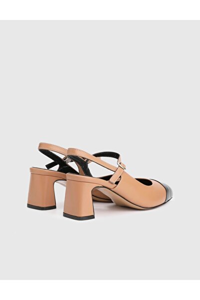 İLVİ Fresno Rugan Deri Kadın Siyah Topuklu Sandalet