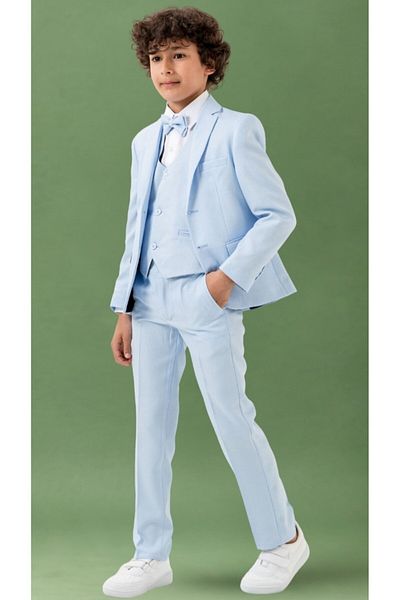 Atlas Kids Boys' Tuxedo Suit – Jacket, Pants, Vest, Bow Tie, Shirt Set of 5
