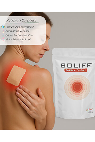 SOLIFE Transdermal Patch Ağrı Bandı 25 Adet