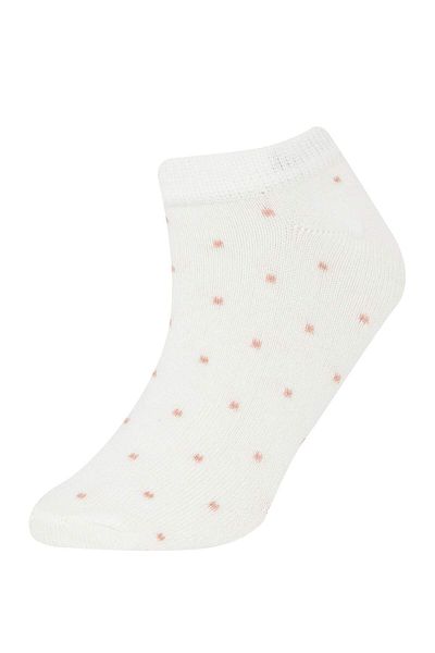 DeFacto 3-teilige Baumwoll-Booties-Socken für Mädchen E6055A8NS