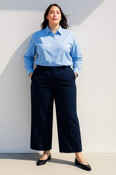 DeFacto Cămașă oversize Wide Fit Basic drept Oxford cu mânecă lungă C4597ax25sp