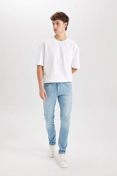 DeFacto Carlo Skinny Fit - Talie normală, picior extra îngust Jean D0025AX25SP