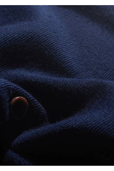 Ramsey Lacivert Düz Örgü Triko Yelek