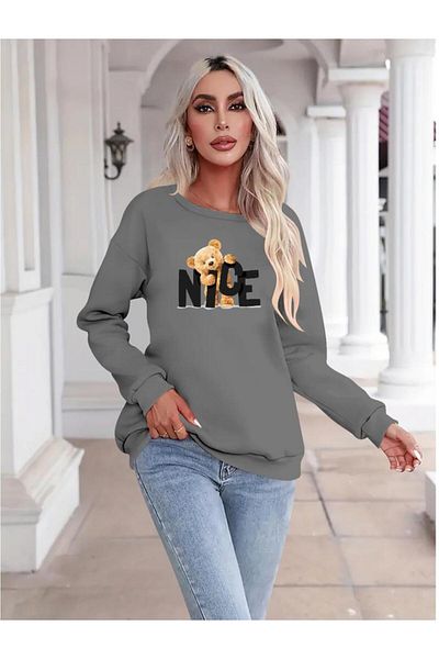 modamtn    Women's Long Sleeve Crew Neck Viscose Two Thread Blouse