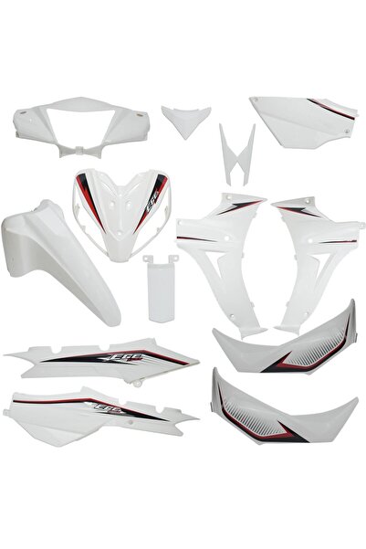 Genel Markalar Kuba Ege 50cc -100cc Kaporta Seti Beyaz Boyalı Parçalar Supermoto