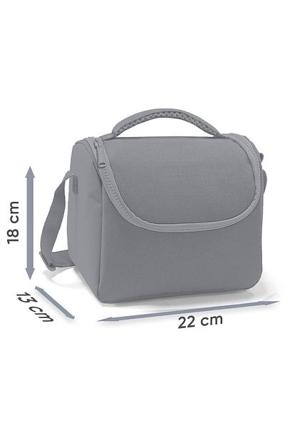 Coral High 22782 Kids Black and White Geometric Patterned Thermo Lunch Bag