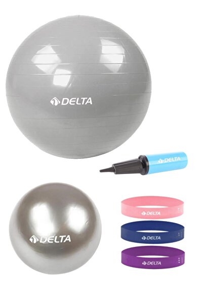 Delta Σετ 6 τεμαχίων με 55 εκ. και 25 εκ. 2 μπάλες Pilates και 3 λουράκια Squ...