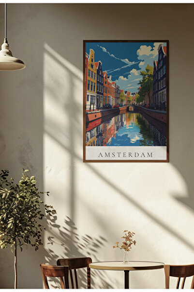 Funzee Αφίσα με εικονογράφηση της πόλης της Αμστερνταμ - Αφίσα χωρίς πλαίσιο