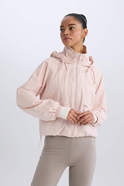 DeFacto Αδιάβροχο με κουκούλα από αδιάβροχο ύφασμα με τσέπη με φερμουάρ D5753AX25SP