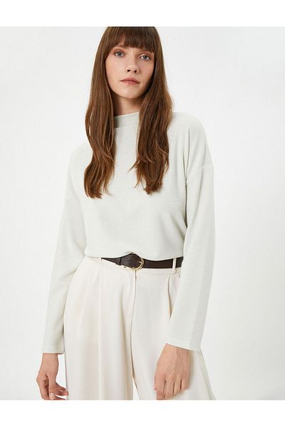 Koton Tricou cu mânecă lungă cu sclipici
